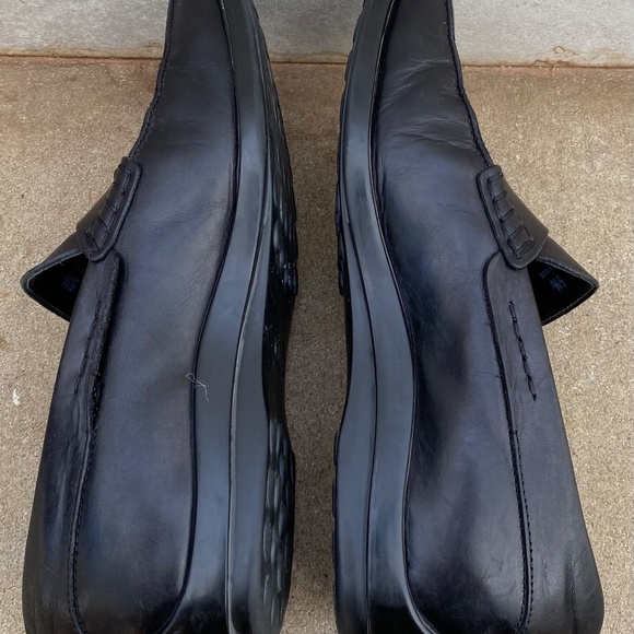 Tod's Mens 5.5 US 7 Loafers Dress Casual Shoes Black Leather Slip On - Picture 6 of 7